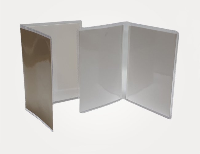 Porta Documento Vertical em PVC - Cristal (Transparente)