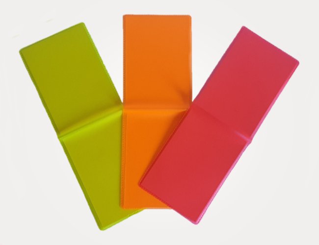 Porta Documento Horizontal em PVC - Fluorescente (Transl�cido)