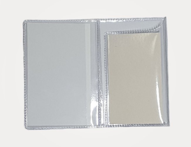 Porta Documento Triplo em PVC - Cristal (Transparente)