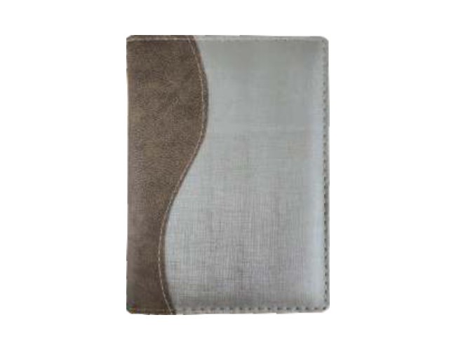 Agenda Costurada com Recortes - Barroco Marrom / Dune Bronze / S