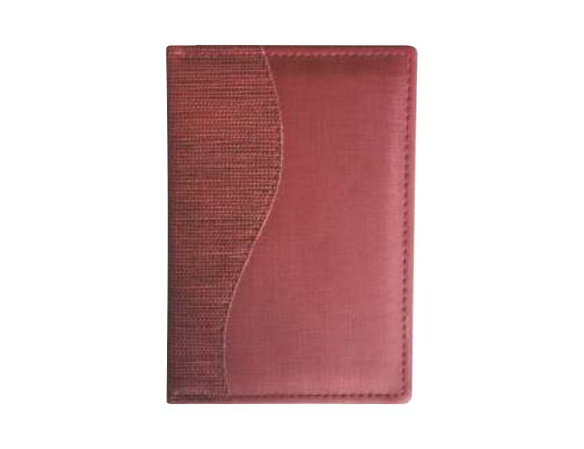 Agenda Costurada com Recortes - Palha Vermelho / Dune Vermelho / S