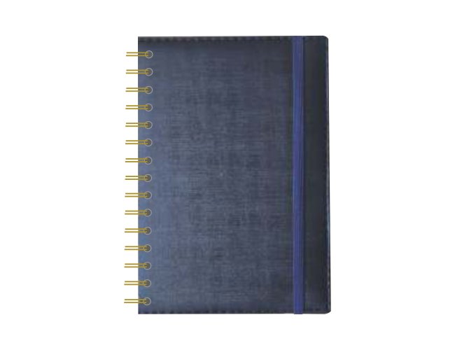 Agenda Wire-O Dune com El�stico - Wire-O Dune Azul com El�stico